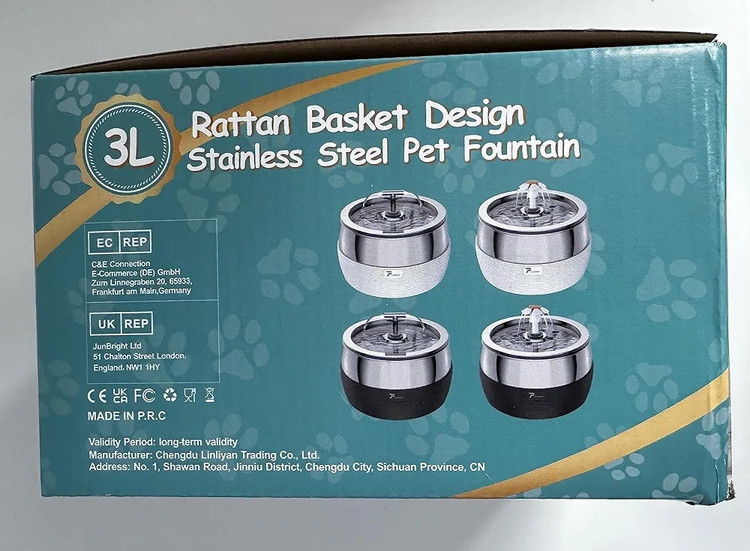 آبخوری خودکار سگ و گربه برند PLOOHT مدل 3L 100 OZ