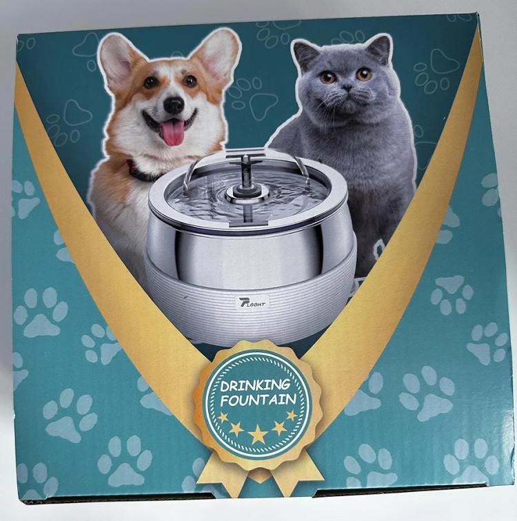 آبخوری خودکار سگ و گربه برند PLOOHT مدل 3L 100 OZ