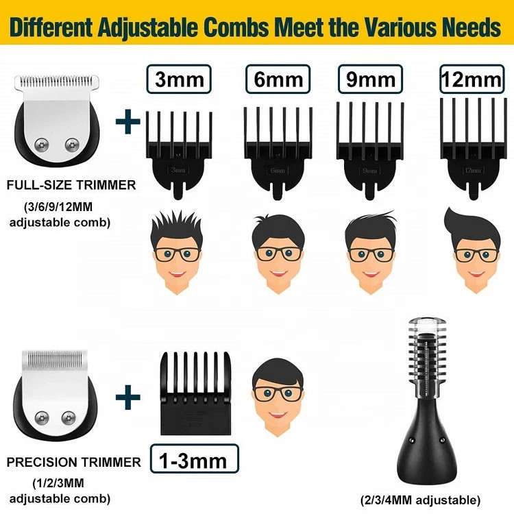 دستگاه ماشین اصلاح موی سر و صورت و بدن (شیور و تریمر ۶ کاره) برند GROOMING KIT مدل LK-860