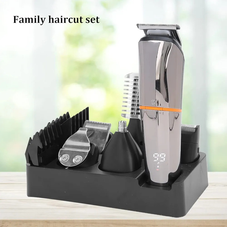 دستگاه ماشین اصلاح موی سر و صورت و بدن (شیور و تریمر ۶ کاره) برند GROOMING KIT مدل LK-860