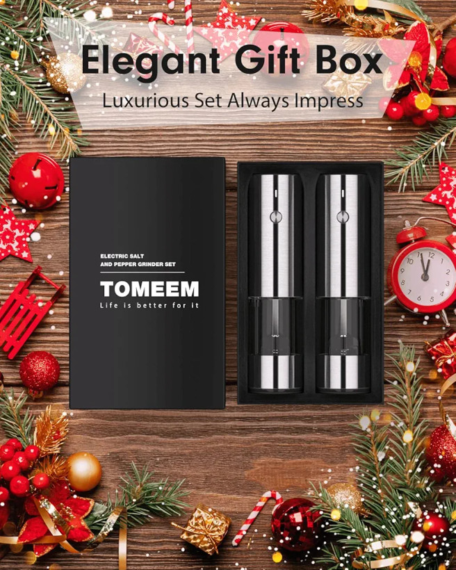 ست آسیاب نمک و فلفل برقی (شارژِ) برند TOMEEM آلمانی