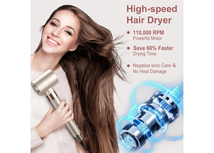 سشوار حرفه ای 5 کاره یونی Air styler آلمانی برند SLOPEHILL مدل F8B