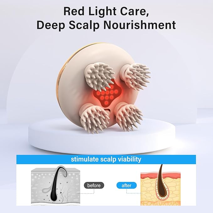 ماساژور برقی سر UV دار (ضدآب)