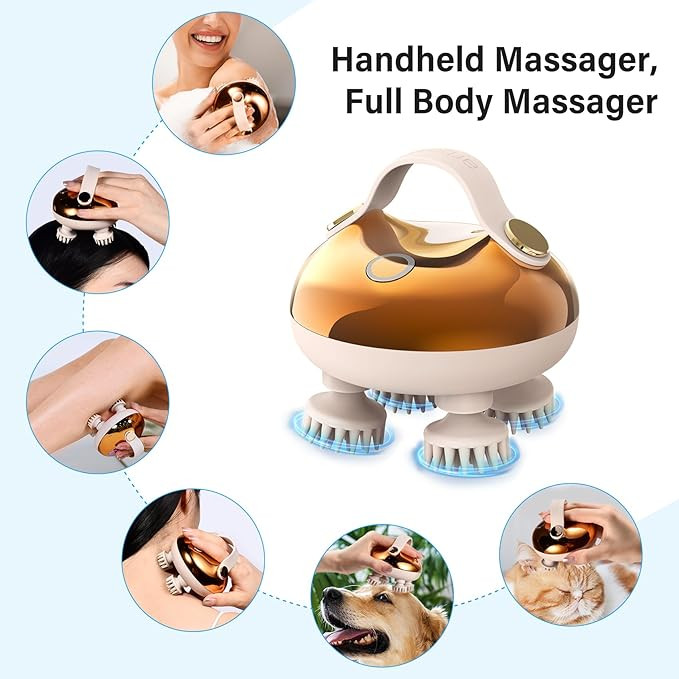 ماساژور برقی سر UV دار (ضدآب)
