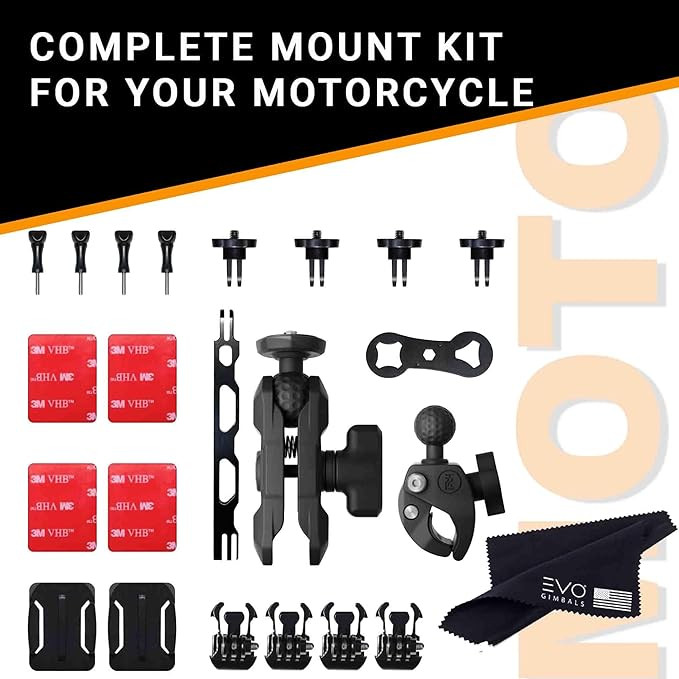 کیت اورجینال موتور سیکلت اینستا برند : insta 360 MOTORCYCLE MOUNT BUNDEL