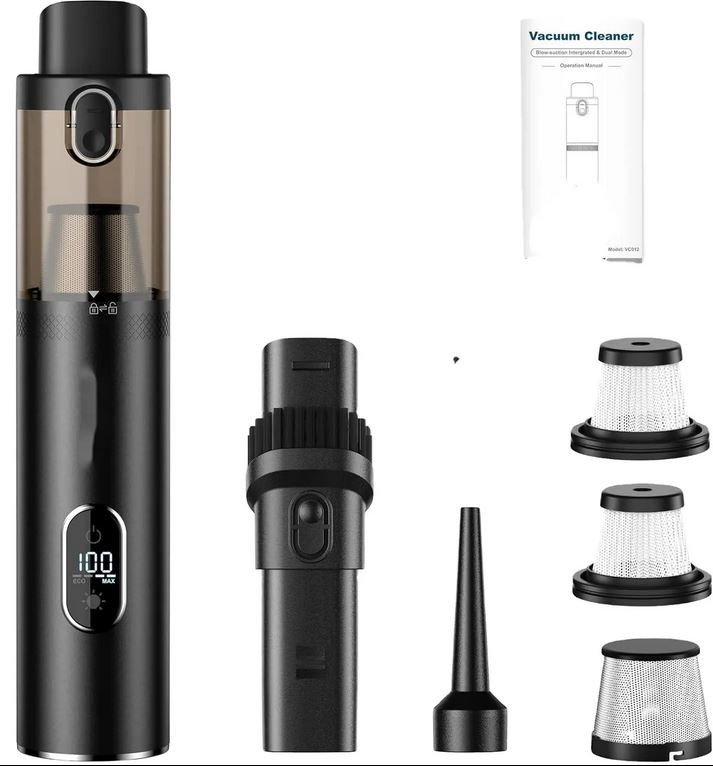 جاروبرقی فیلتر هپا ماشین قابل حمل دوکاره VC012 Mini