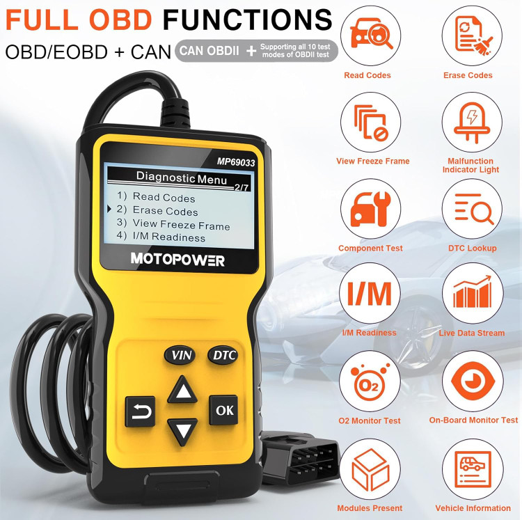 دیاگ خودرو برند MOTOPOWER مدل MP69033