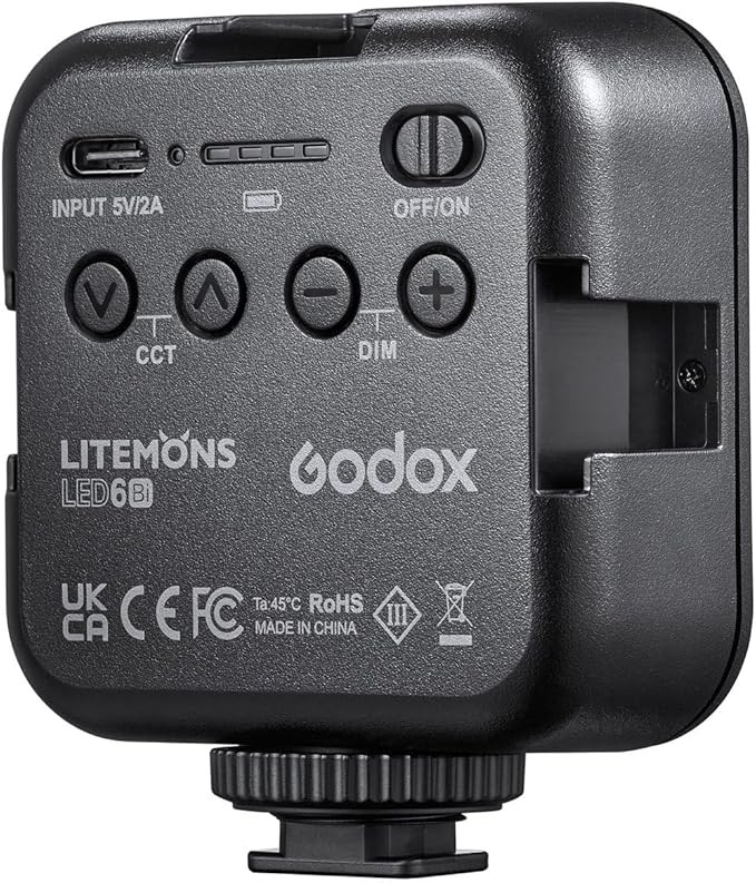 ویدیو لایت جیبی گودوکس برند : GODOX مدل : LITEMONS LED 6Bi - Bi-Color LED Video Light
