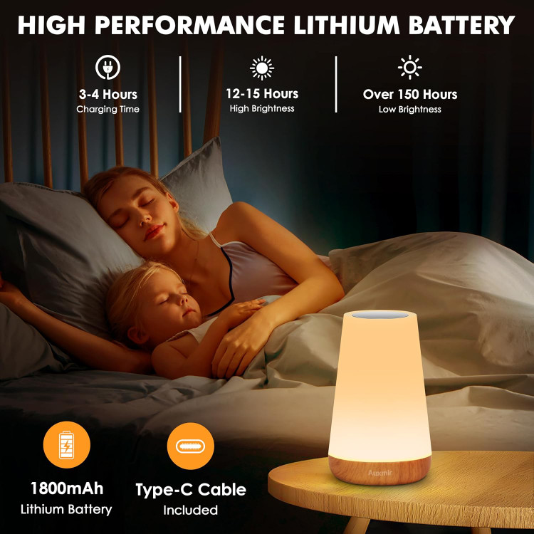 چراغ رومیزی لمسی (آباژور) برند Auxmir مدل M4