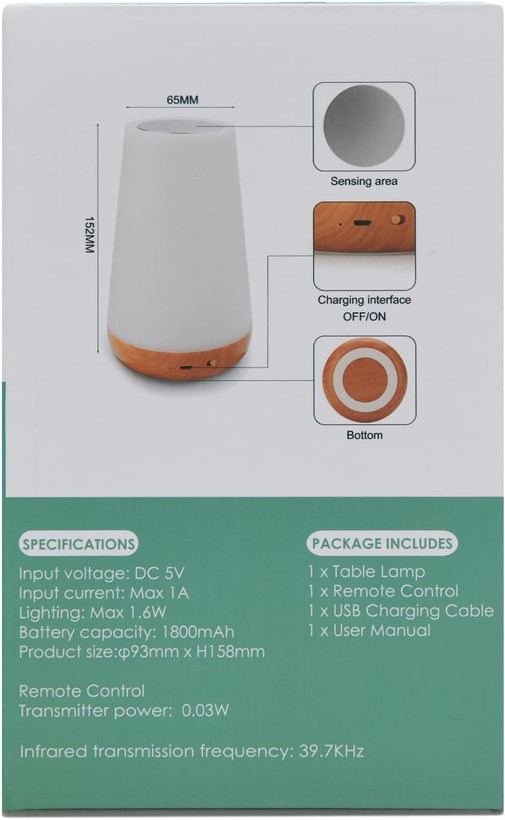 چراغ رومیزی لمسی (آباژور) برند Auxmir مدل M4