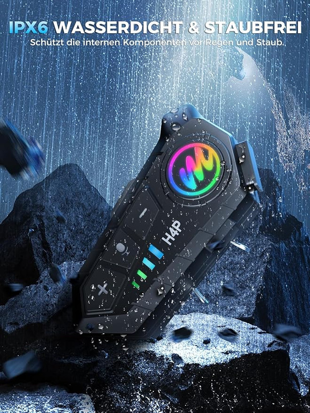 هدست بلوتوث کلاه کاسکت برند : MOMAN مدل : H4 Plus