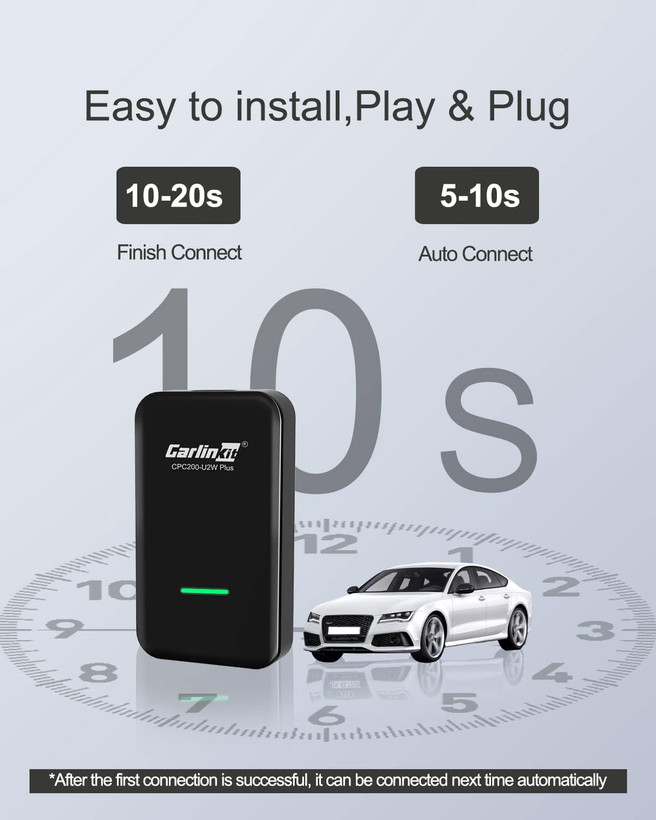 دانگل اپل کارپلی بی سیم برند : Carlinkit 3.0 مدل : CPC200-U2W PLUS