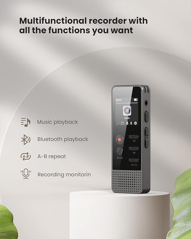 ضبط کننده دیجیتال صدا (چندمنظوره) 128GB برند : ZOOAOXO مدل : V200