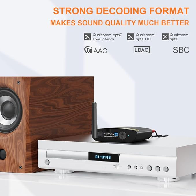 دک و گیرنده موسیقی بلوتوث (آداپتور صوتی) برند : 1Mii مدل : Lavaudio DS200Pro