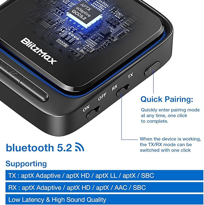 فرستنده و گیرنده بلوتوث برند : BlitzMax مدل : BM-BT06