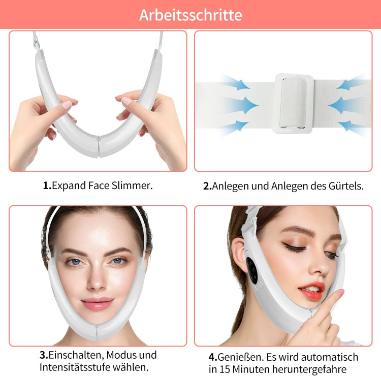 ماساژور صورت وی شکل و رفع غبغب V Face Beauty Meter