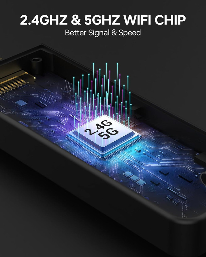 اکستندر(دانگل) فرستنده و گیرنده HDMI بی سیم، قابل حمل برند : PAKITE مدل : ۸۲۰