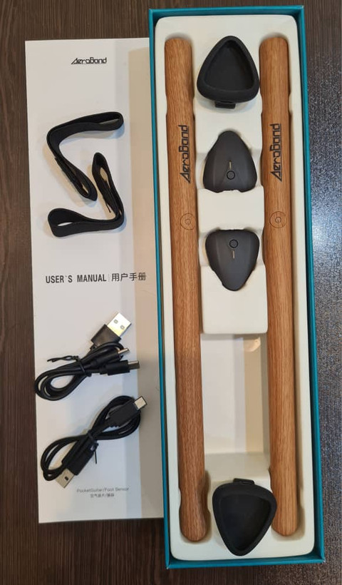 کیت درام الکترونیکی چوبی قابل حمل بی صدا برند AeroBand مدل PocketDrum2 PD2