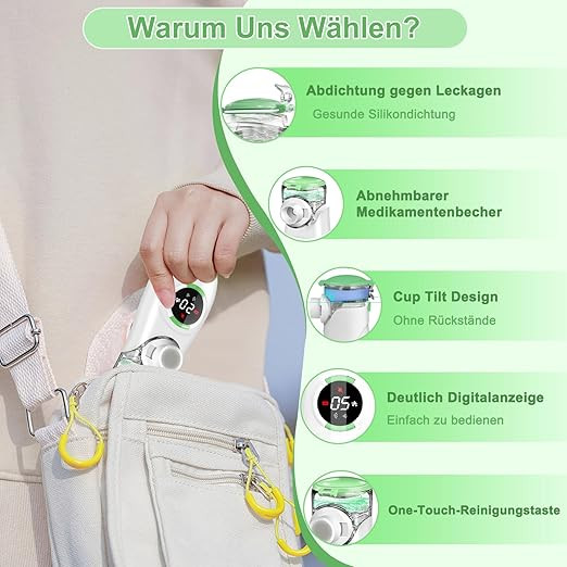 نبولایزر دیجیتال قابل حمل Mesh Nebulizer مدل YM-3R9 (سفارش آمازون اروپا)