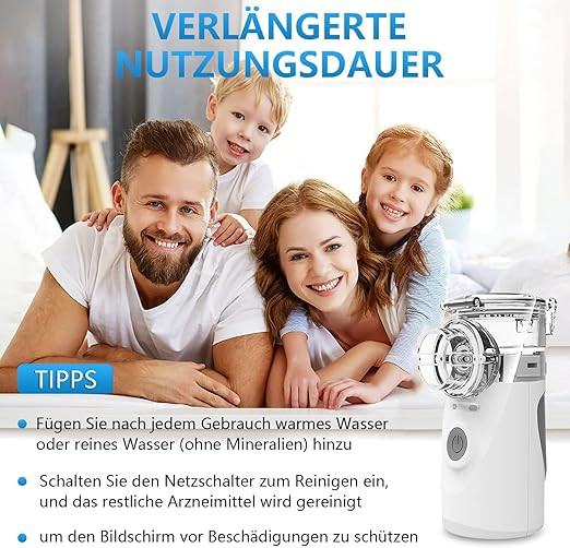 نبولایزر قابل حمل Mesh Nebulizer برند : BerkeMed مدل : YM-3R9۰۱ (سفارش آمازون اروپا)