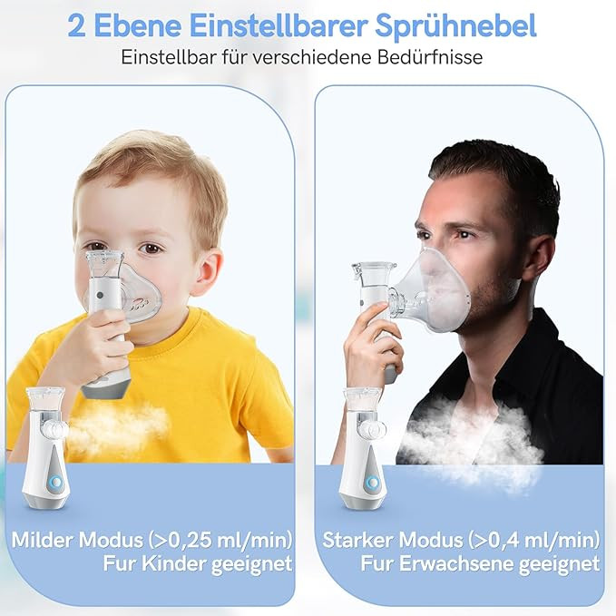 نبولایزر قابل حمل Mesh Nebulizer برند : JOSSIS مدل : JM-06802 (سفارش آمازون اروپا)