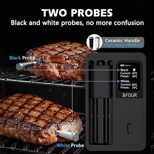 دماسنج گوشت بیسیم دیجیتال برند : BFOUR مدل : BF-40 Pro