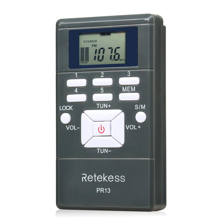رادیو FM جیبی (قابل حمل) برند : Retekess مدل : PR13 همراه با هدفون