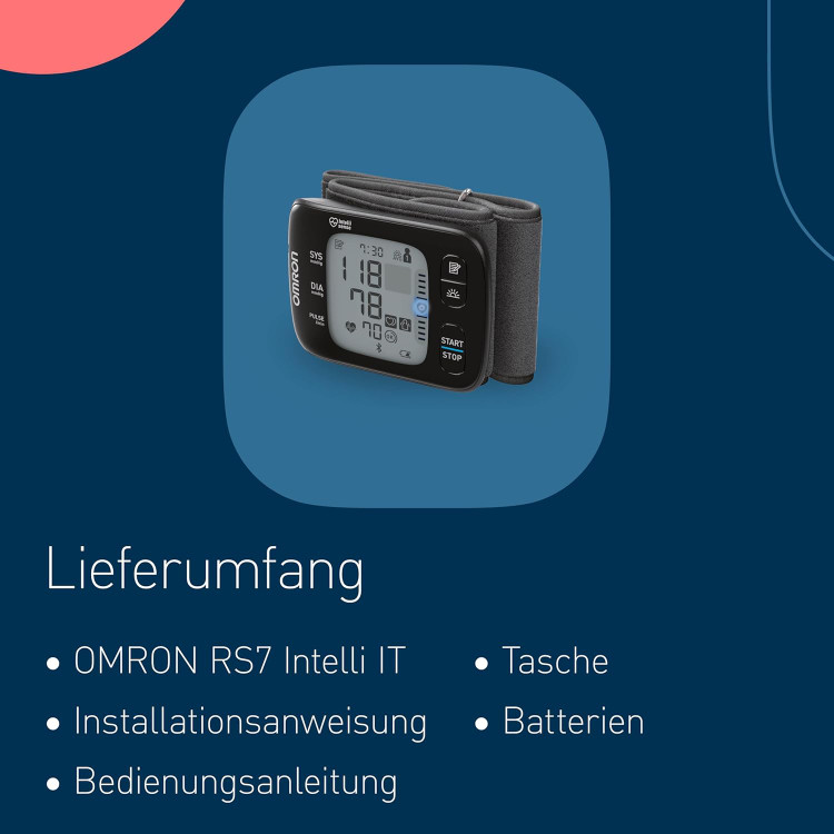 فشار سنج مچی بلوتوث دار امرون (OMRON) مدل : RS7 Intelli IT (اورجینال)