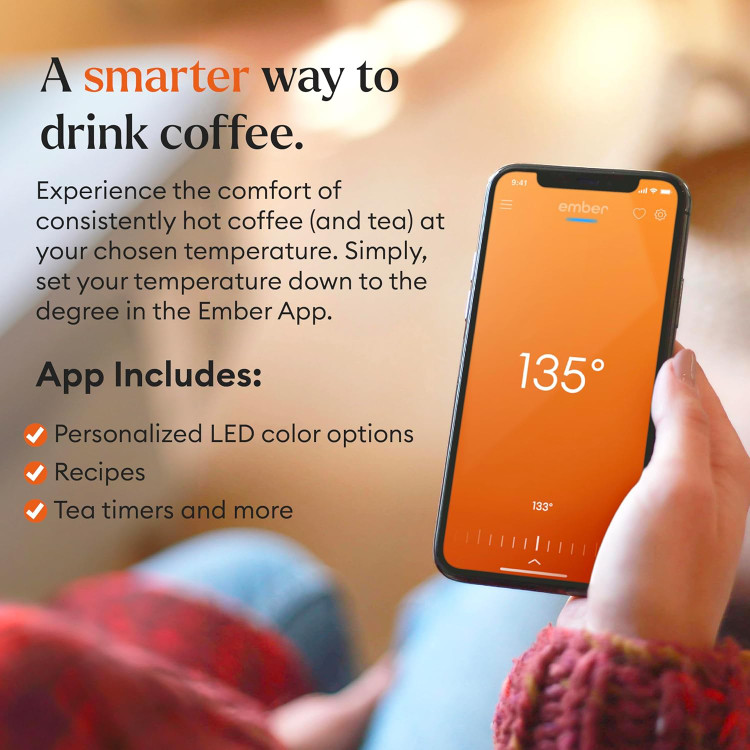 ماگ هوشمند امبر۲ برند Ember مدل Temperature Control Mug 2