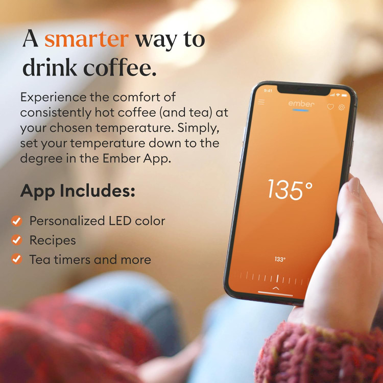 ماگ هوشمند امبر۲ برند Ember مدل Temperature Control Mug 2