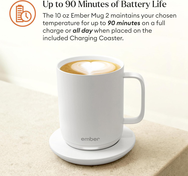 ماگ هوشمند امبر۲ برند Ember مدل Temperature Control Mug 2