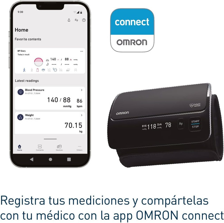 فشارسنج دیجیتال بازویی امرن برند OMRON مدل EVOLV HEM-7600T-E