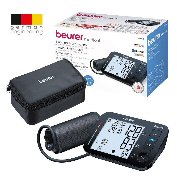فشارسنج بازویی تمام اتوماتیک بیورر برند Beurer مدل Bm 54 با کاف یونیورسال