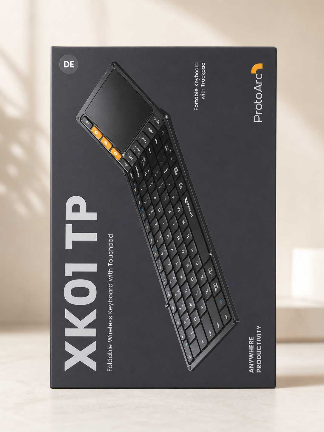 کیبورد بلوتوثی تاشو به همراه تاچ پد مولتی برند ProtoArc مدل XK01-TP