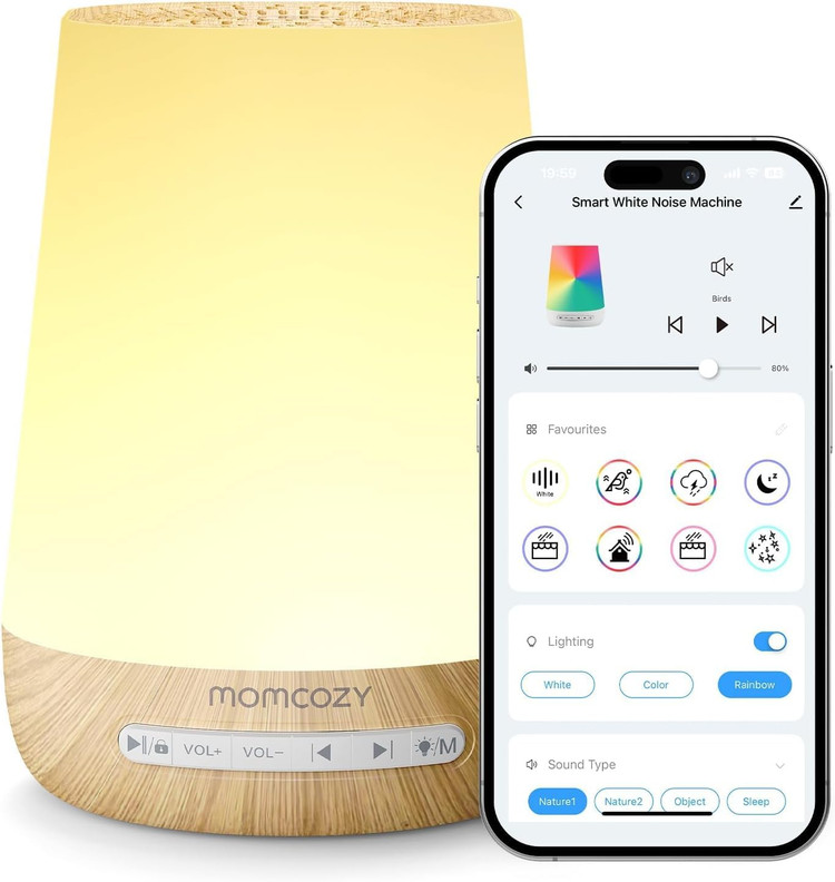 دستگاه تولید صدای نویز سفید هوشمند (خواب کودک) برند Momcozy مدل M21FWDB03