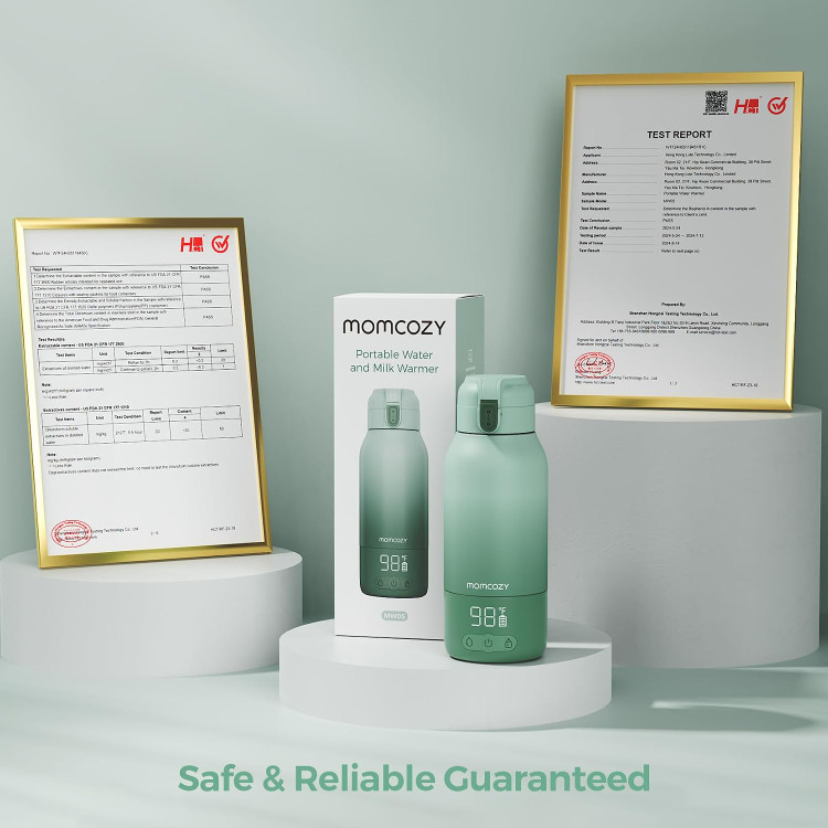 گرمکن شیشه شیر قابل حمل Momcozy برای شیر مادر