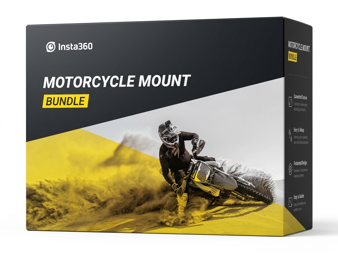 کیت  اورجینال موتور سیکلت اینستا  برند :  insta 360  MOTORCYCLE MOUNT BUNDEL