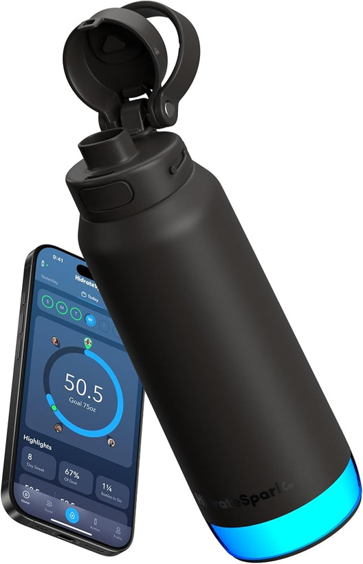 بطری هوشمند آب برند HidrateSpark مدل PRO 2 با قابلیت ردیابی دقیق (از نظر بالینی)