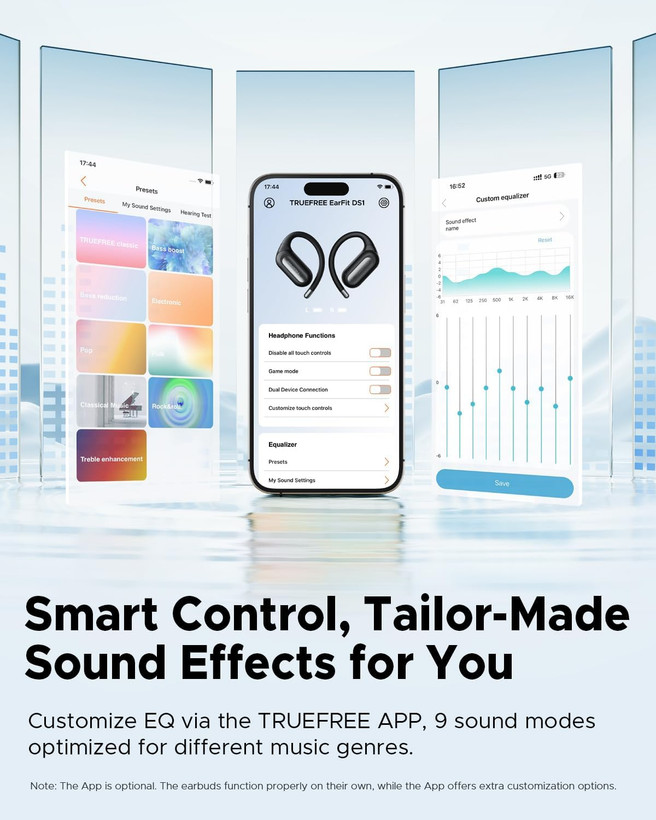 هدفونهای Open-Ear (با طراحی باز) برند truefree مدل EarFit DS1