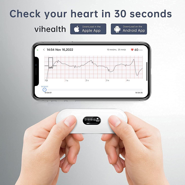 مانیتور نوار قلب (ECG) برند CheckMe مدل DuoEK-S ER2-S (قابلحمل)