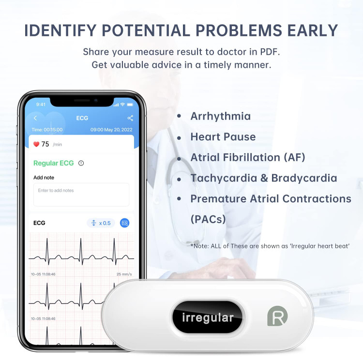 مانیتور نوار قلب (ECG) برند CheckMe مدل DuoEK-S ER2-S (قابلحمل)