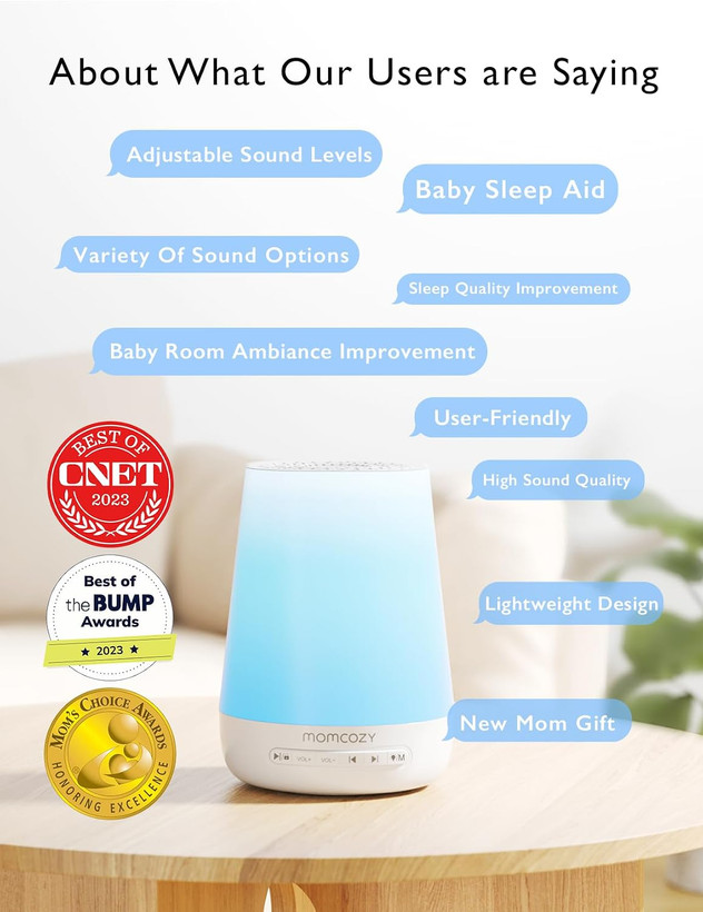 دستگاه تولید صدای نویز سفید هوشمند (خواب کودک) برند Momcozy مدل M21FWDB03